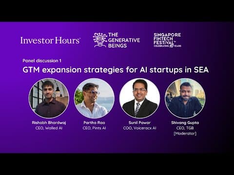 Panel: GTM expansion strategies for AI startups in SEA (Part 1)