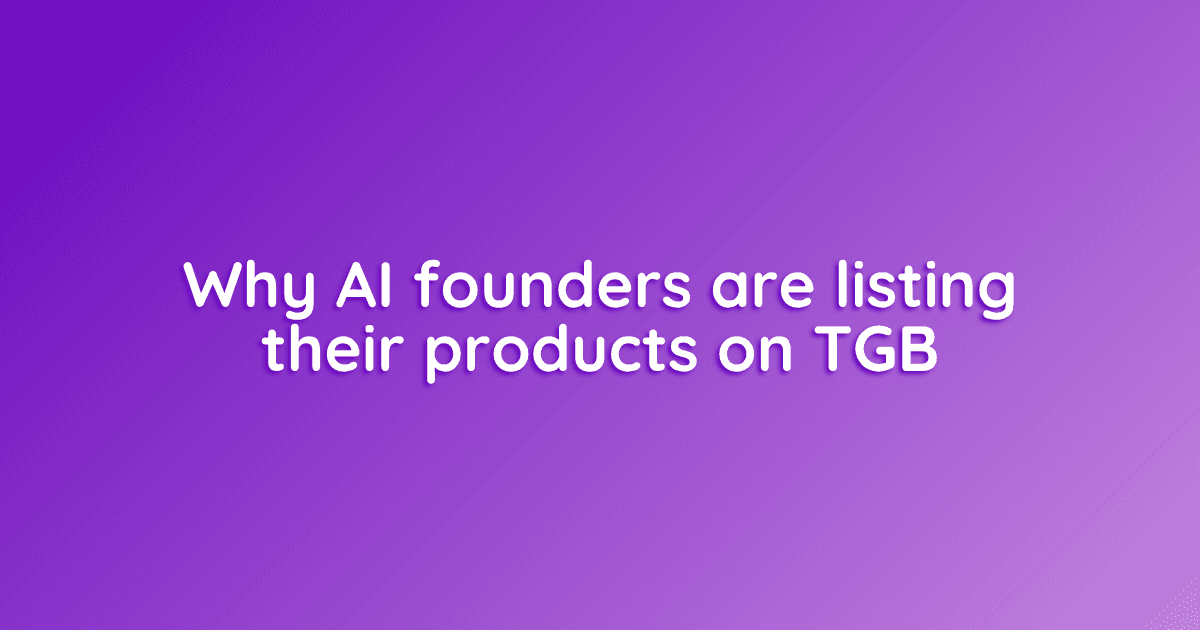 Why AI Founders Are Listing Their Products on The Generative Beings